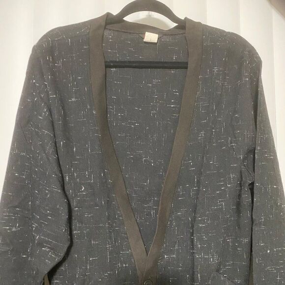 Flashback black vest with white specks, 2 front pockets - Picture 2 of 5